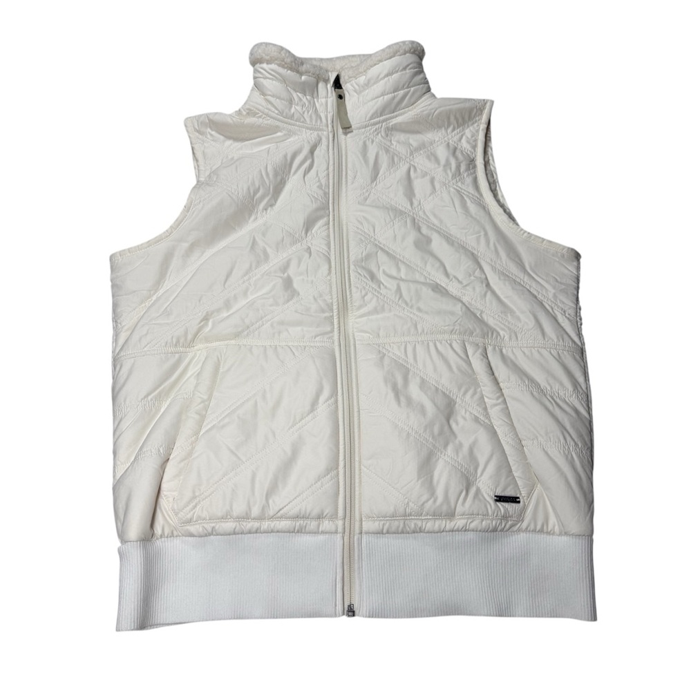 Prana Esla Vest Women’s Size‎ Medium Cream Bone Plush